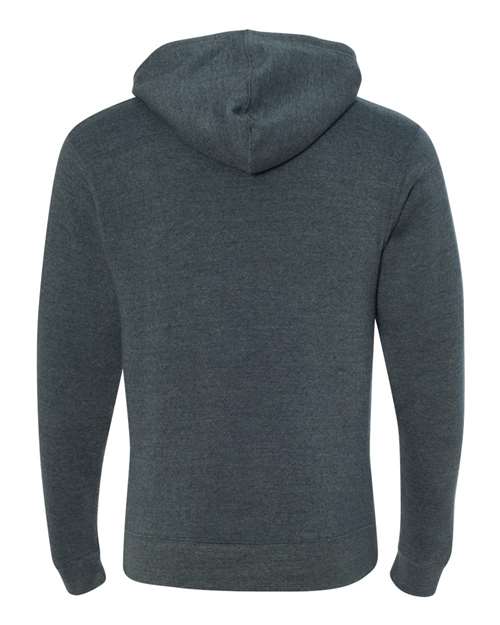 J. America Men's Triblend Fleece Hooded Sweatshirt 8871 - Navy Triblend