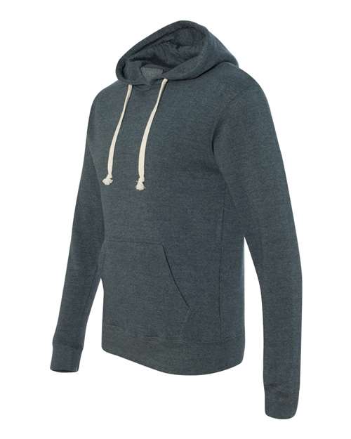 J. America Men's Triblend Fleece Hooded Sweatshirt 8871 - Navy Triblend