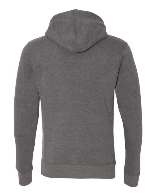 J. America Men's Triblend Fleece Hooded Sweatshirt 8871 - Smoke Triblend