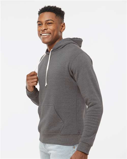 J. America Men's Triblend Fleece Hooded Sweatshirt 8871 - Smoke Triblend