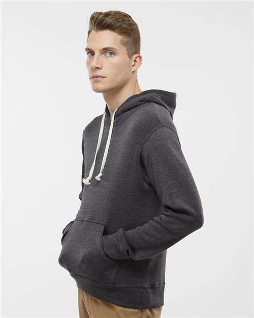 J. America Men's Triblend Fleece Hooded Sweatshirt 8871 - Black Triblend
