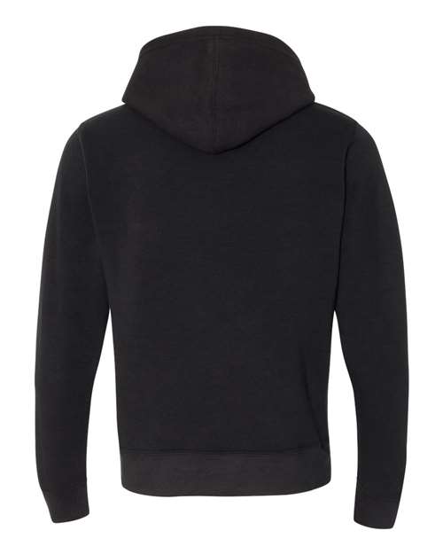 J. America Men's Triblend Fleece Hooded Sweatshirt 8871 - Black Solid