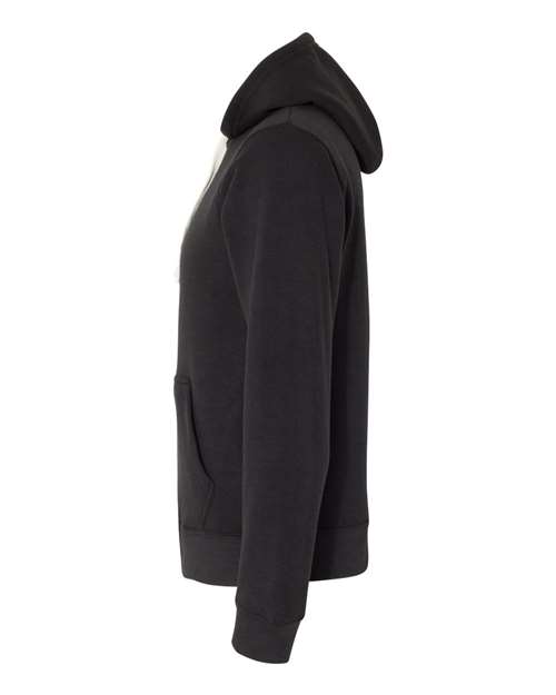 J. America Men's Triblend Fleece Hooded Sweatshirt 8871 - Black Solid