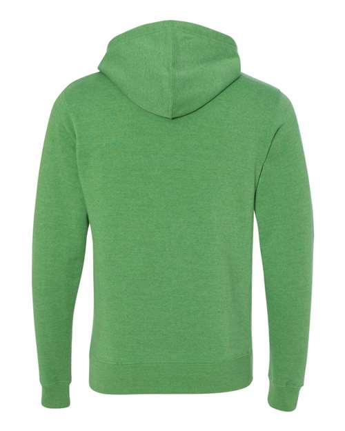 J. America Men's Triblend Fleece Hooded Sweatshirt 8871 - Green Triblend