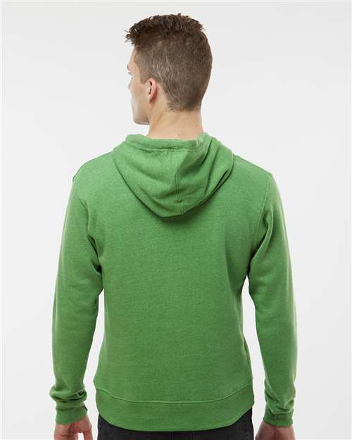 J. America Men's Triblend Fleece Hooded Sweatshirt 8871 - Green Triblend