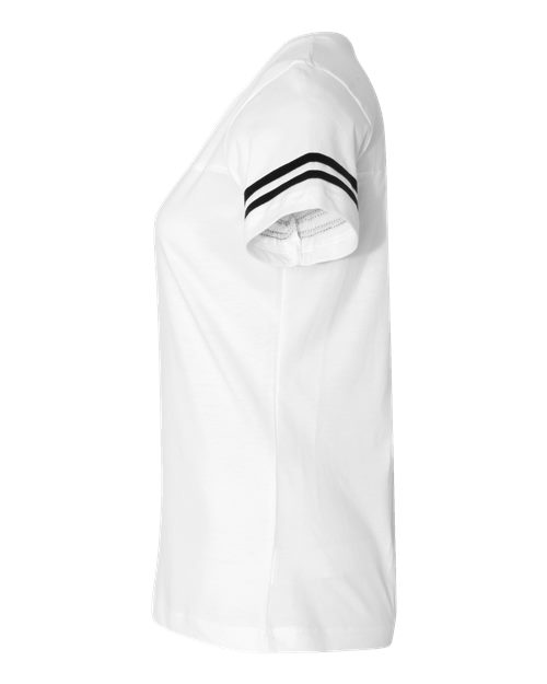 LAT Women's Football V-Neck Fine Jersey Tee 3537