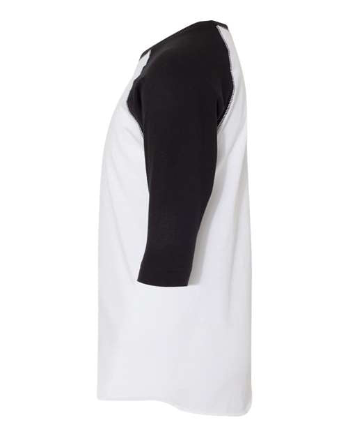 LAT Youth Baseball Fine Jersey Three-Quarter Sleeve Tee 6130