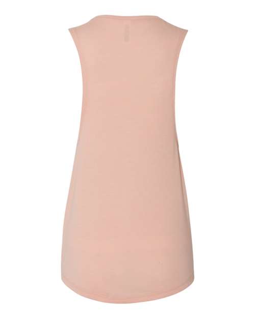 BELLA + CANVAS Women's Flowy Scoop Muscle Tank 8803 - Peach