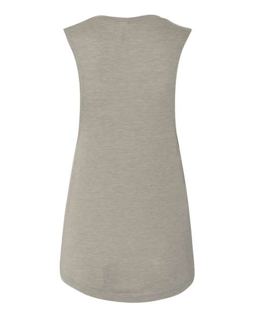 BELLA + CANVAS Women's Flowy Scoop Muscle Tank 8803 - Heather Stone