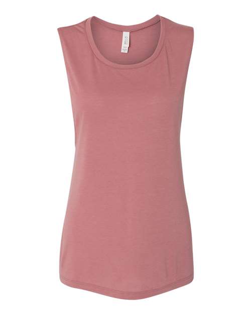 BELLA + CANVAS Women's Flowy Scoop Muscle Tank 8803 - Mauve