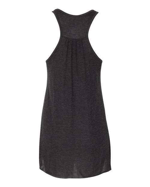 BELLA + CANVAS Women's Flowy Racerback Tank 8800 - Black Heather