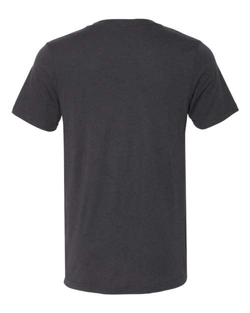 BELLA + CANVAS Unisex Triblend V-Neck Tee 3415 - Solid Dark Grey Triblend