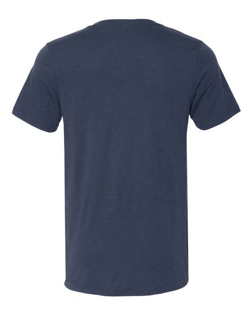 BELLA + CANVAS Unisex Triblend V-Neck Tee 3415 - Solid Navy Triblend