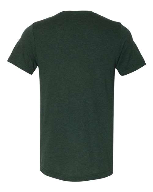BELLA + CANVAS Unisex Triblend V-Neck Tee 3415 - Emerald Triblend