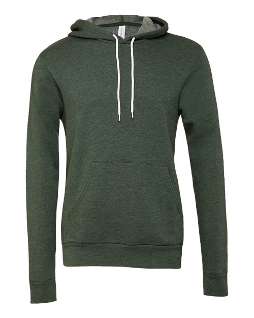 BELLA + CANVAS Unisex Sponge Fleece Hoodie Sweatshirt 3719 - Heather Forest