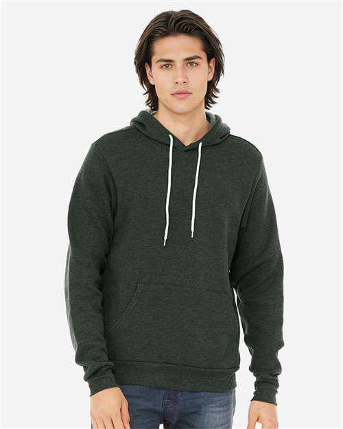 BELLA + CANVAS Unisex Sponge Fleece Hoodie Sweatshirt 3719 - Heather Forest