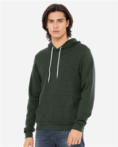 BELLA + CANVAS Unisex Sponge Fleece Hoodie Sweatshirt 3719 - Heather Forest
