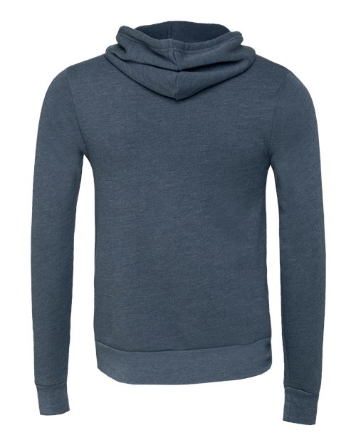 BELLA + CANVAS Unisex Sponge Fleece Hoodie Sweatshirt 3719 - Heather Navy
