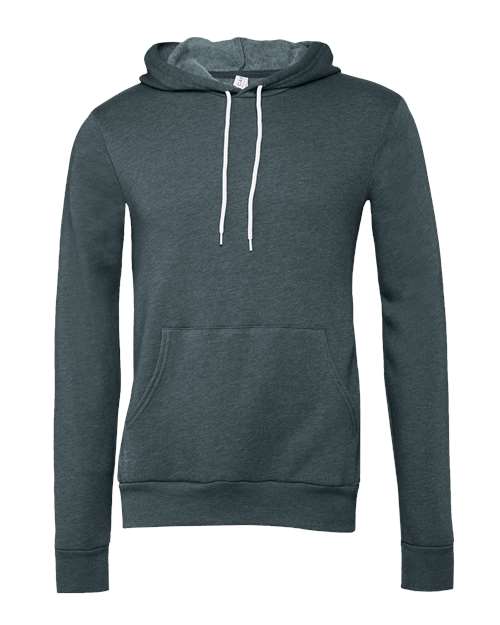 BELLA + CANVAS Unisex Sponge Fleece Hoodie Sweatshirt 3719 - Heather Slate