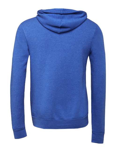BELLA + CANVAS Unisex Sponge Fleece Hoodie Sweatshirt 3719 - Heather True Royal