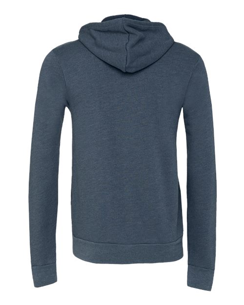 BELLA + CANVAS Unisex Sponge Fleece Full-Zip Hoodie Sweatshirt 3739 - Heather Navy