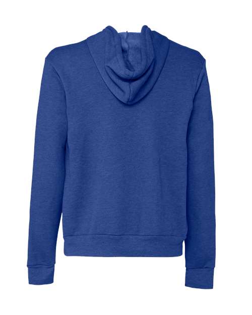 BELLA + CANVAS Unisex Sponge Fleece Full-Zip Hoodie Sweatshirt 3739 - Heather True Royal