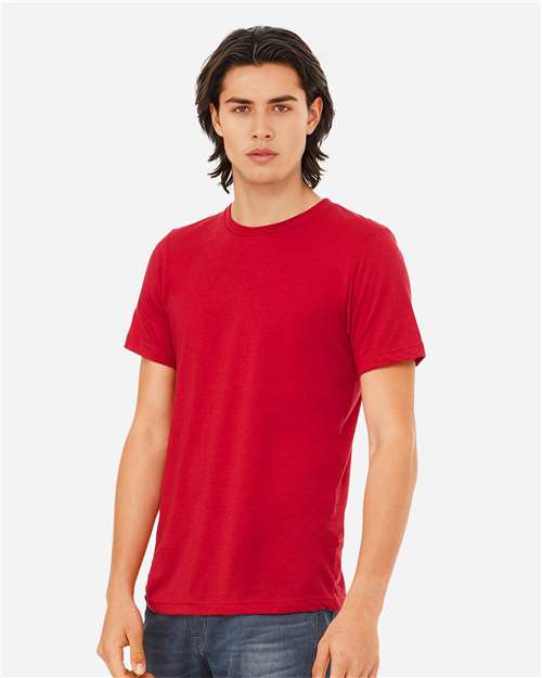 BELLA + CANVAS Triblend Tee 3413 - Solid Red Triblend