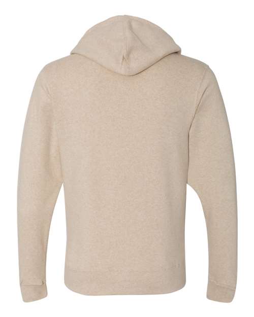J. America Men's Triblend Fleece Hooded Sweatshirt 8871 - Oatmeal Triblend