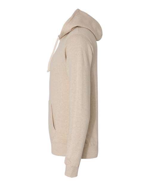 J. America Men's Triblend Fleece Hooded Sweatshirt 8871 - Oatmeal Triblend