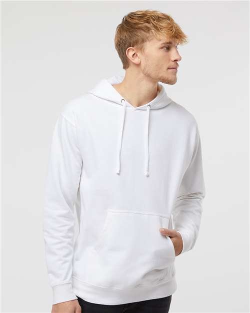 Independent Trading Co. Unisex Midweight Hooded Sweatshirt SS4500 - White