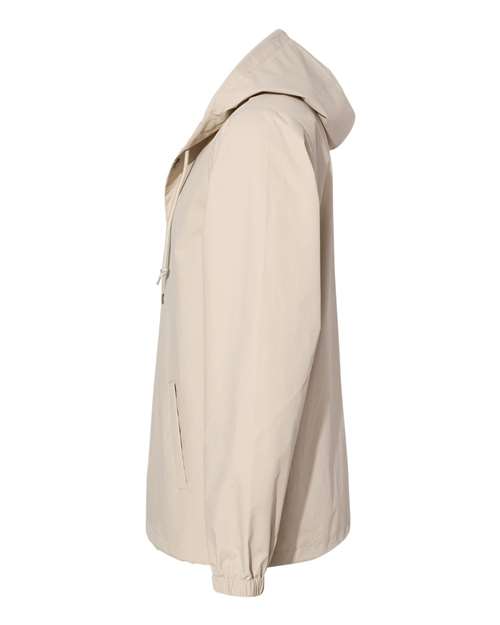 Independent Trading Co. Men's Water-Resistant Hooded Windbreaker EXP95NB