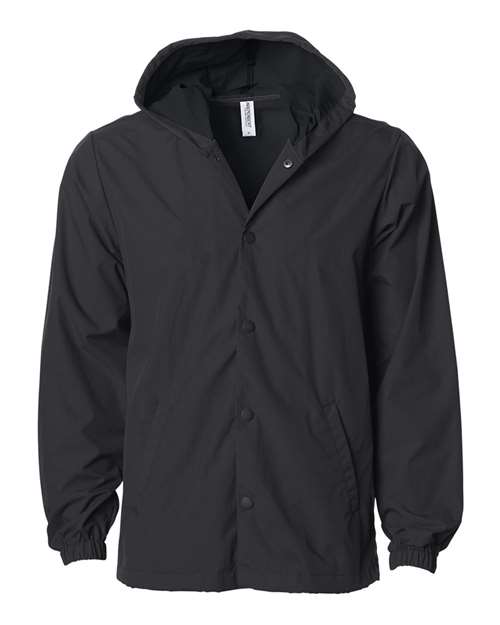 Independent Trading Co. Men's Water-Resistant Hooded Windbreaker EXP95NB