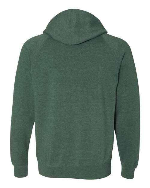 Independent Trading Co. Unisex Special Blend Raglan Hooded Sweatshirt PRM33SBP - Moss