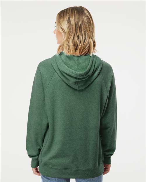 Independent Trading Co. Unisex Special Blend Raglan Hooded Sweatshirt PRM33SBP - Moss