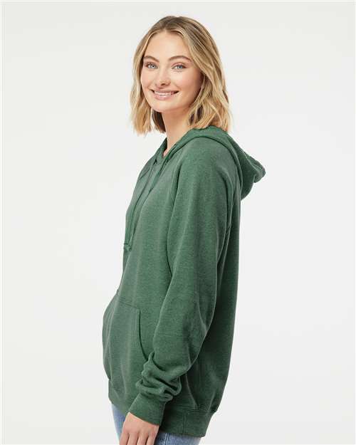 Independent Trading Co. Unisex Special Blend Raglan Hooded Sweatshirt PRM33SBP - Moss