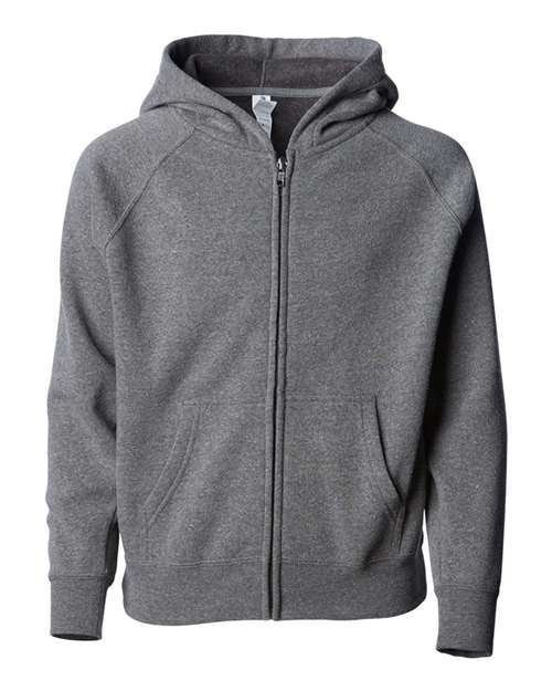 Independent Trading Co. Toddler Lightweight Special Blend Raglan Zip Hood PRM10TSBZ