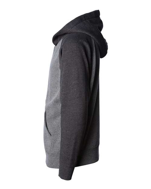 Independent Trading Co. Toddler Lightweight Special Blend Raglan Zip Hood PRM10TSBZ