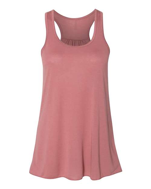 BELLA + CANVAS Women's Flowy Racerback Tank 8800 - Mauve