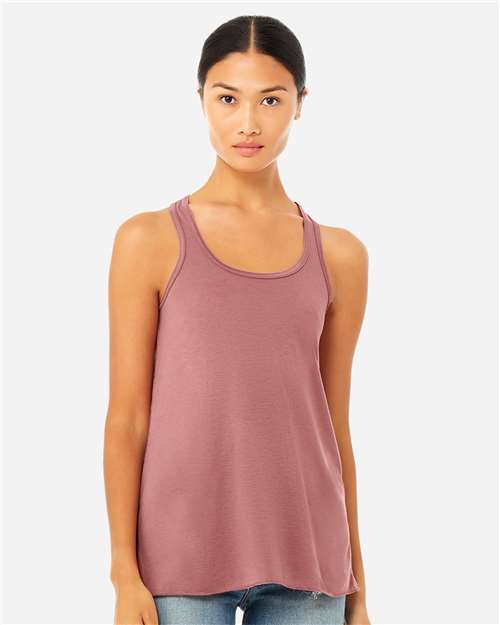 BELLA + CANVAS Women's Flowy Racerback Tank 8800 - Mauve