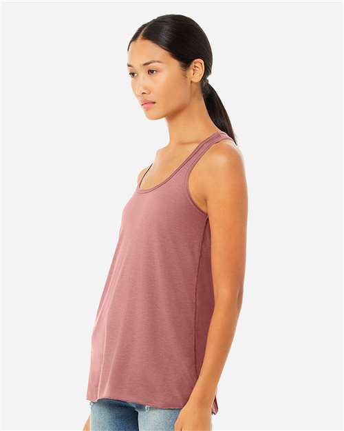 BELLA + CANVAS Women's Flowy Racerback Tank 8800 - Mauve