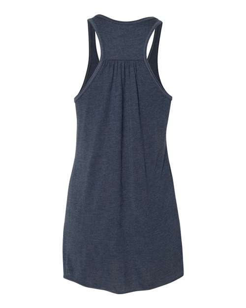 BELLA + CANVAS Women's Flowy Racerback Tank 8800 - Heather Navy