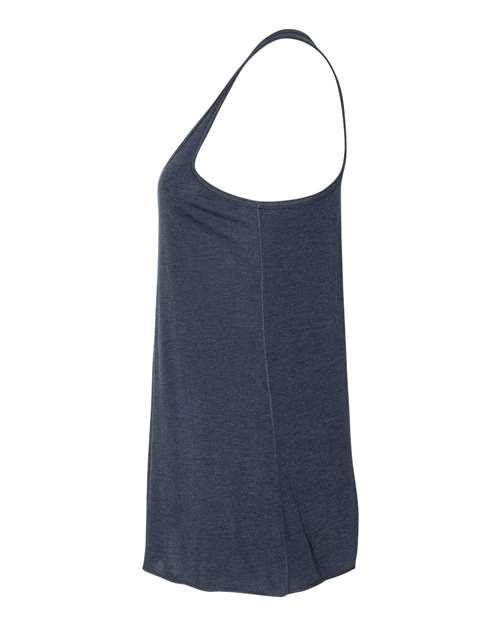 BELLA + CANVAS Women's Flowy Racerback Tank 8800 - Heather Navy
