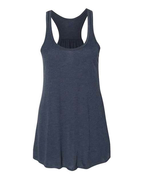 BELLA + CANVAS Women's Flowy Racerback Tank 8800 - Heather Navy