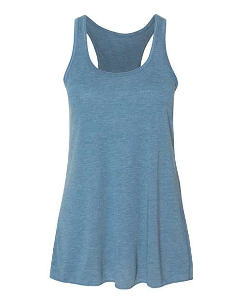 BELLA + CANVAS Women's Flowy Racerback Tank 8800 - Heather Deep Teal