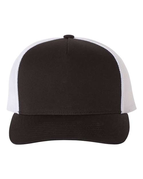 YP Classics Five-Panel Retro Trucker Cap 6506