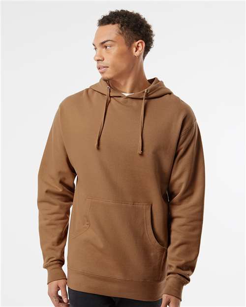 Independent Trading Co. Unisex Midweight Hooded Sweatshirt SS4500 - Saddle