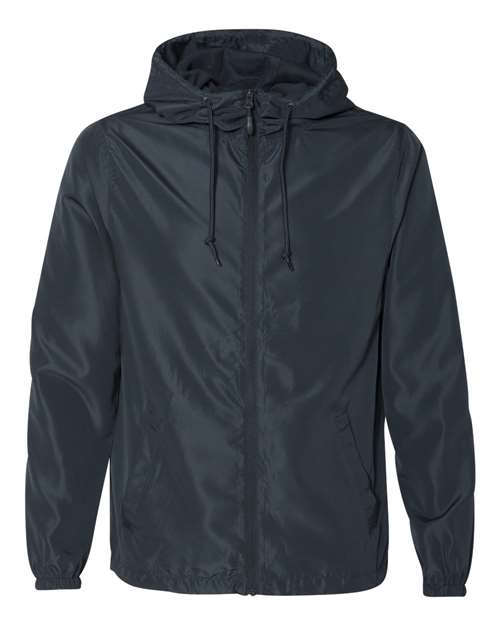 Independent Trading Co. Men's Lightweight Windbreaker Full-Zip Jacket EXP54LWZ - Classic Navy