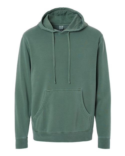 Independent Trading Co. Unisex Midweight Pigment-Dyed Hooded Sweatshirt PRM4500 - Pigment Alpine Green