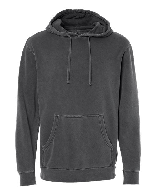 Independent Trading Co. Unisex Midweight Pigment-Dyed Hooded Sweatshirt PRM4500 - Pigment Black