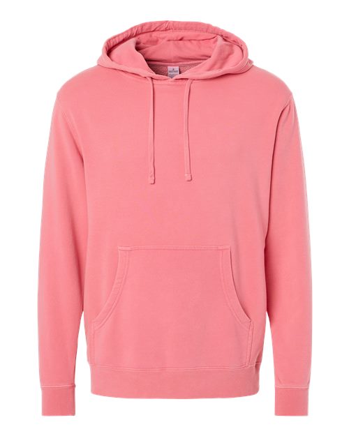 Independent Trading Co. Unisex Midweight Pigment-Dyed Hooded Sweatshirt PRM4500 - Pigment Pink